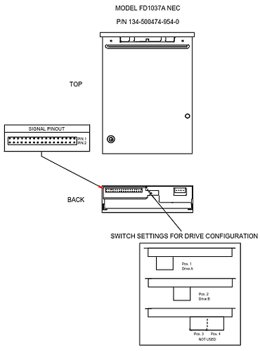 NEC FD1037A Disk Switches